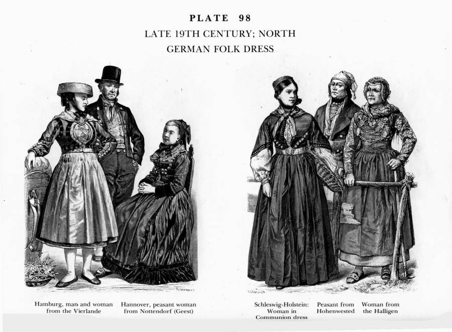 Planche 98a - fin du XIXe s. - costumes traditionnels - Allemagne.jpg